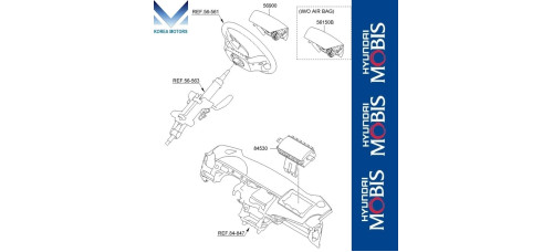 airbag module passenger hyundai sonata yf 2009-14